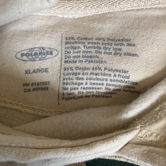 Green and Cream hoodie - Picture 5 of 6